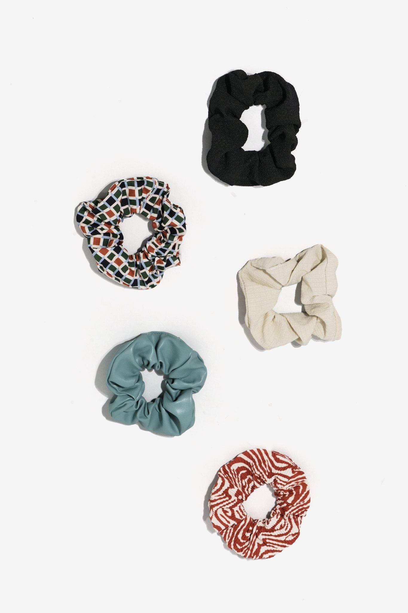 5 Pack Scrunchies