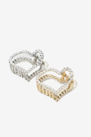 2 Pack Mini Hair Clips