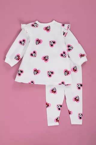 Minnie Mouse Dress And Legging Set