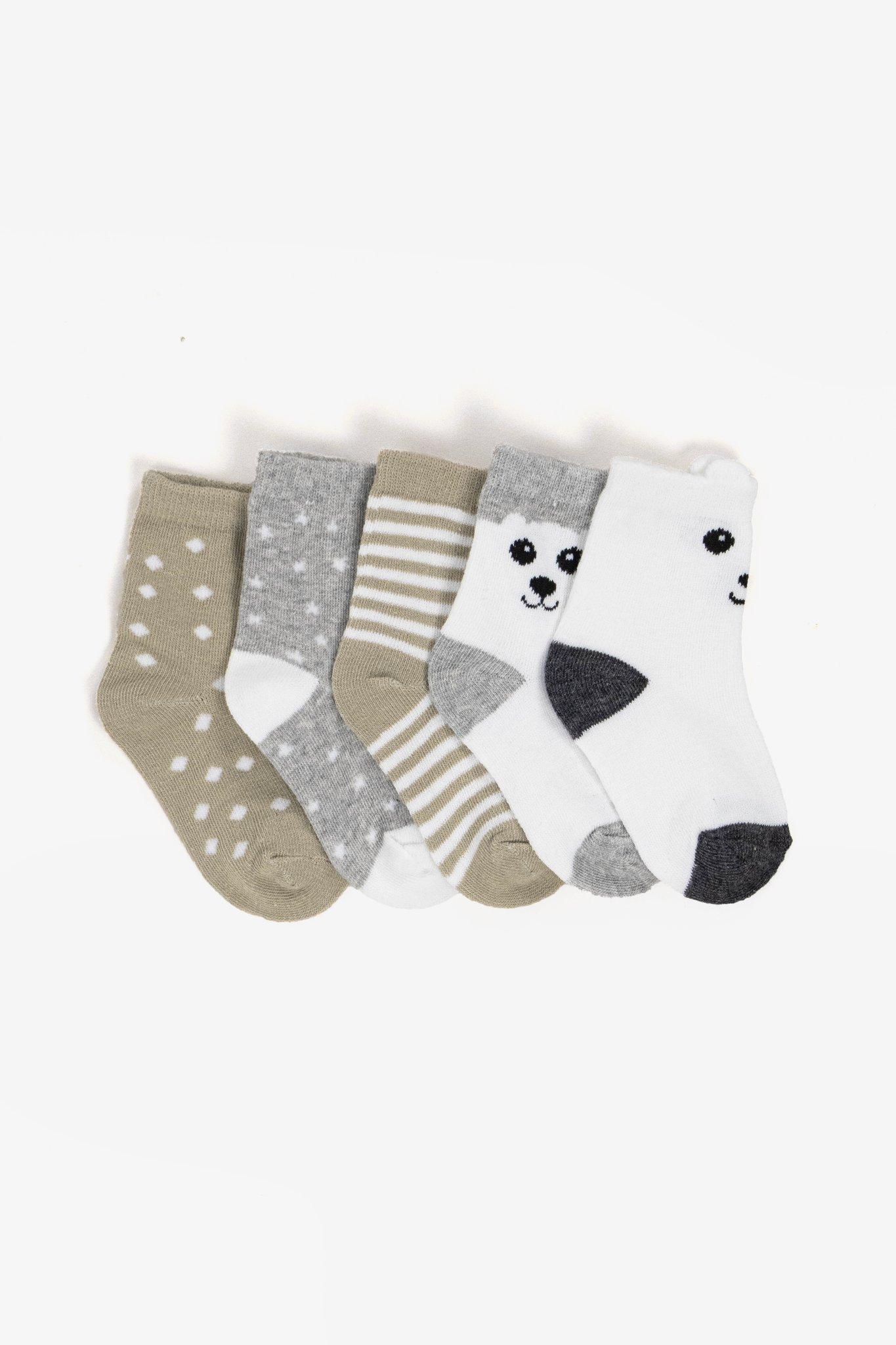 5-Pack Cotton Knit Socks main image 0