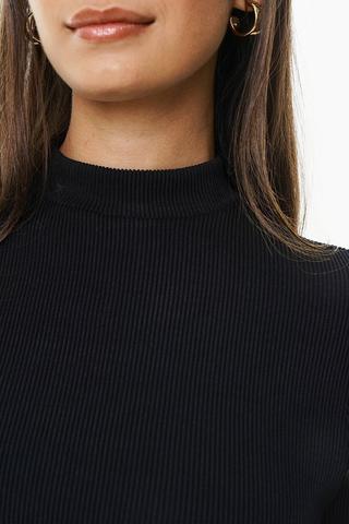 Fitted Turtle Neck Top