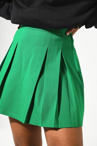 Pleated Mini Skirt
