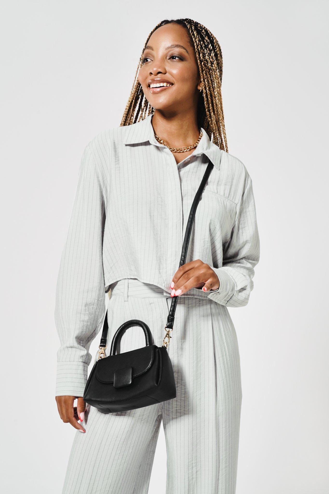 3010020 Beige Stripe Long Sleeve Shirt main image 1