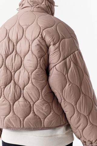 Quilted Puffer Bomber Jacket