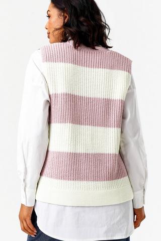 Stripe Knit Vest