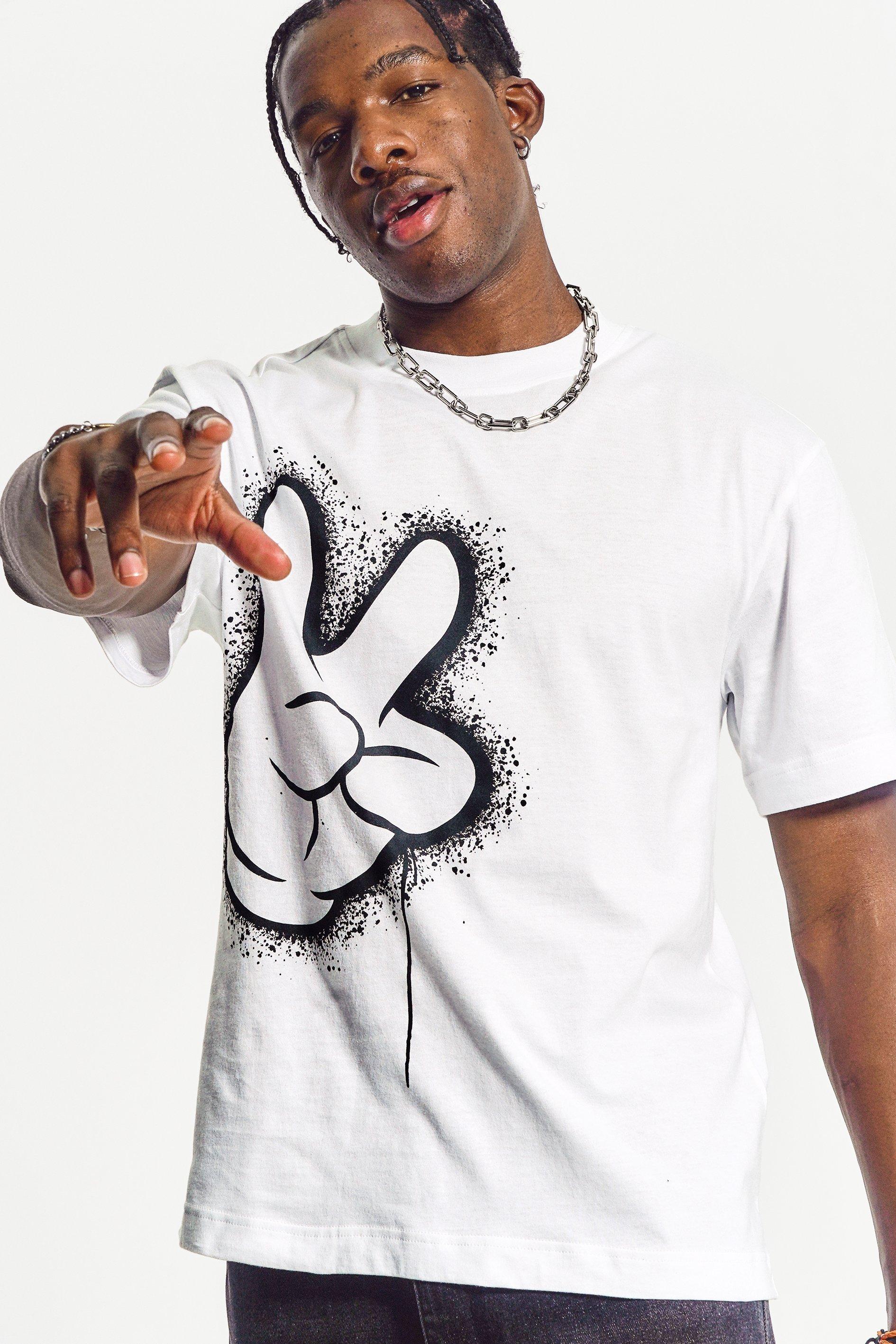 T-shirt Blanc Mickey Mouse - Taille 2XL Homme - Neuf Sans étiquettes