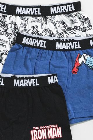 3 Pack Marvel Trunks