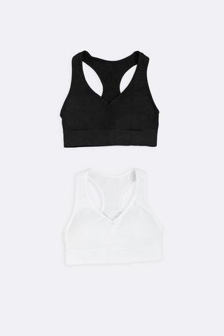 2 Pack Crop Bras