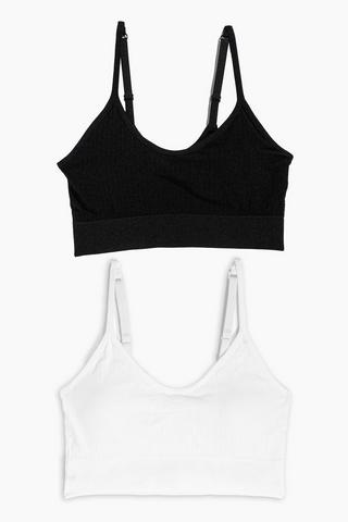 2 Pack Crop Bras