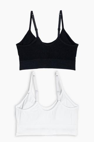 2 Pack Crop Bras