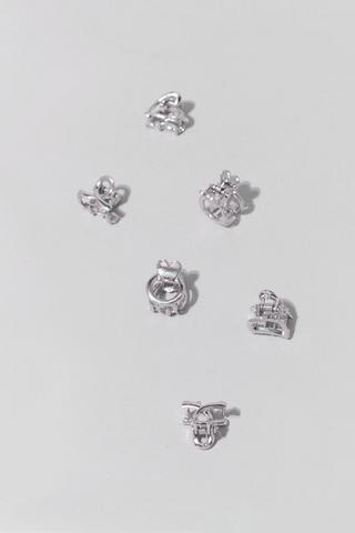 6 Pack Mini Hair Clips