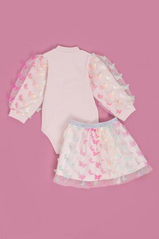 Butterfly Body Vest And Skirt Set