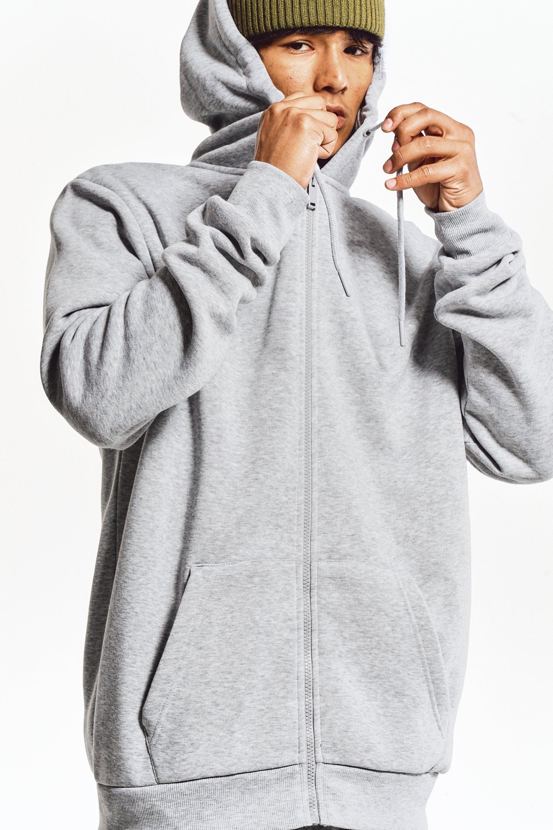 *p(R)ojectR® Bi-color Rib Zip Hoodie R Zip Hoodie - Revolt Clothing