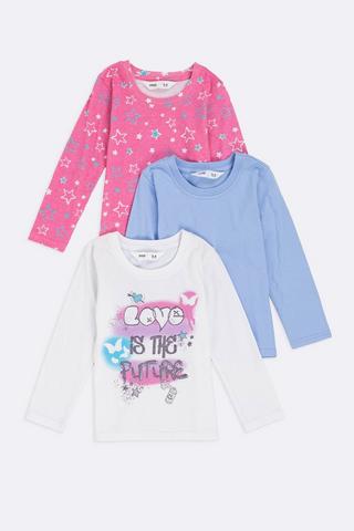 3 Pack Long Sleeve Tops