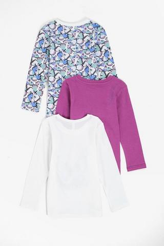 3 Pack Long Sleeve Tops