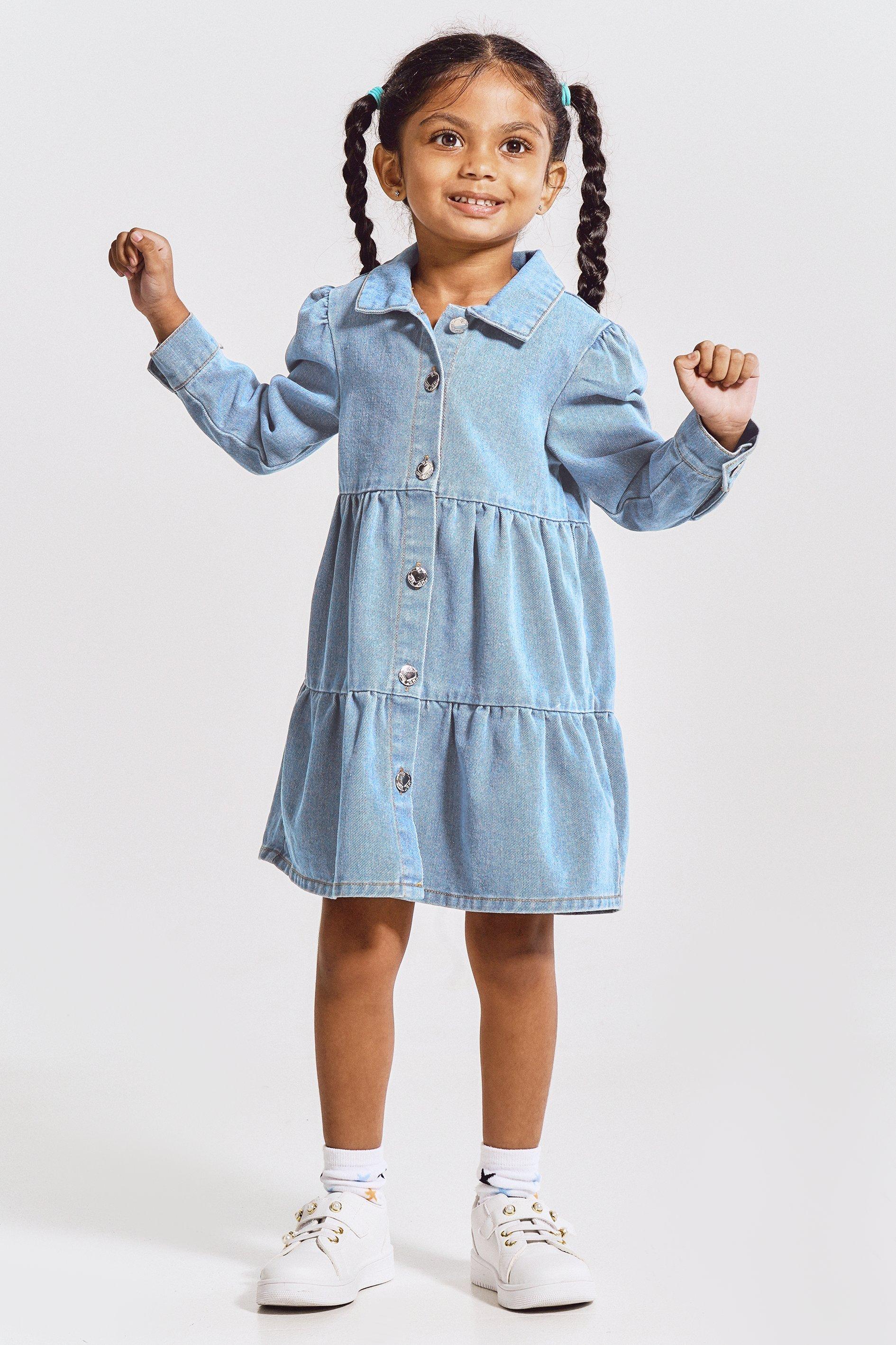 Denim shirt dress clearance kids