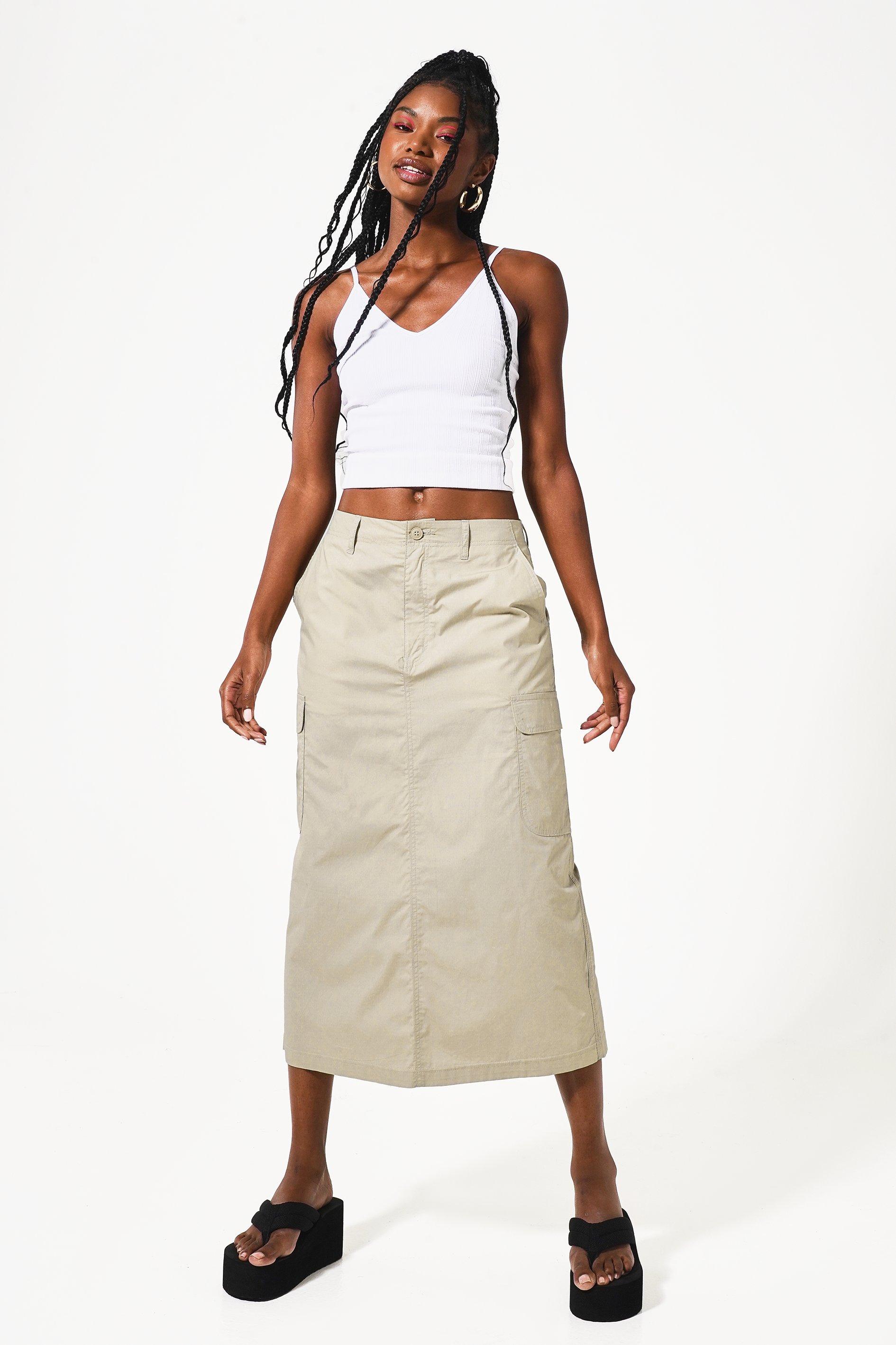 High Waisted Midi Skirt – Rage SA