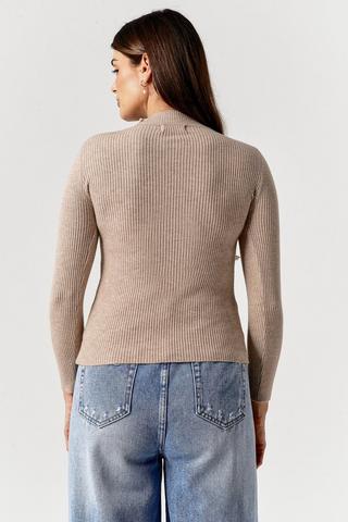 Knit Turtle Neck Fitted Top