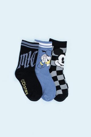 3 Pack Mickey Mouse Socks