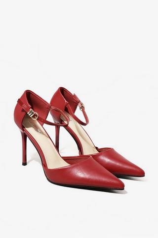 Ankle Strap Court Heel