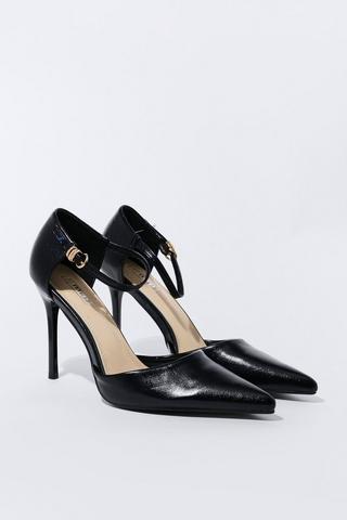 Ankle Strap Court Heel