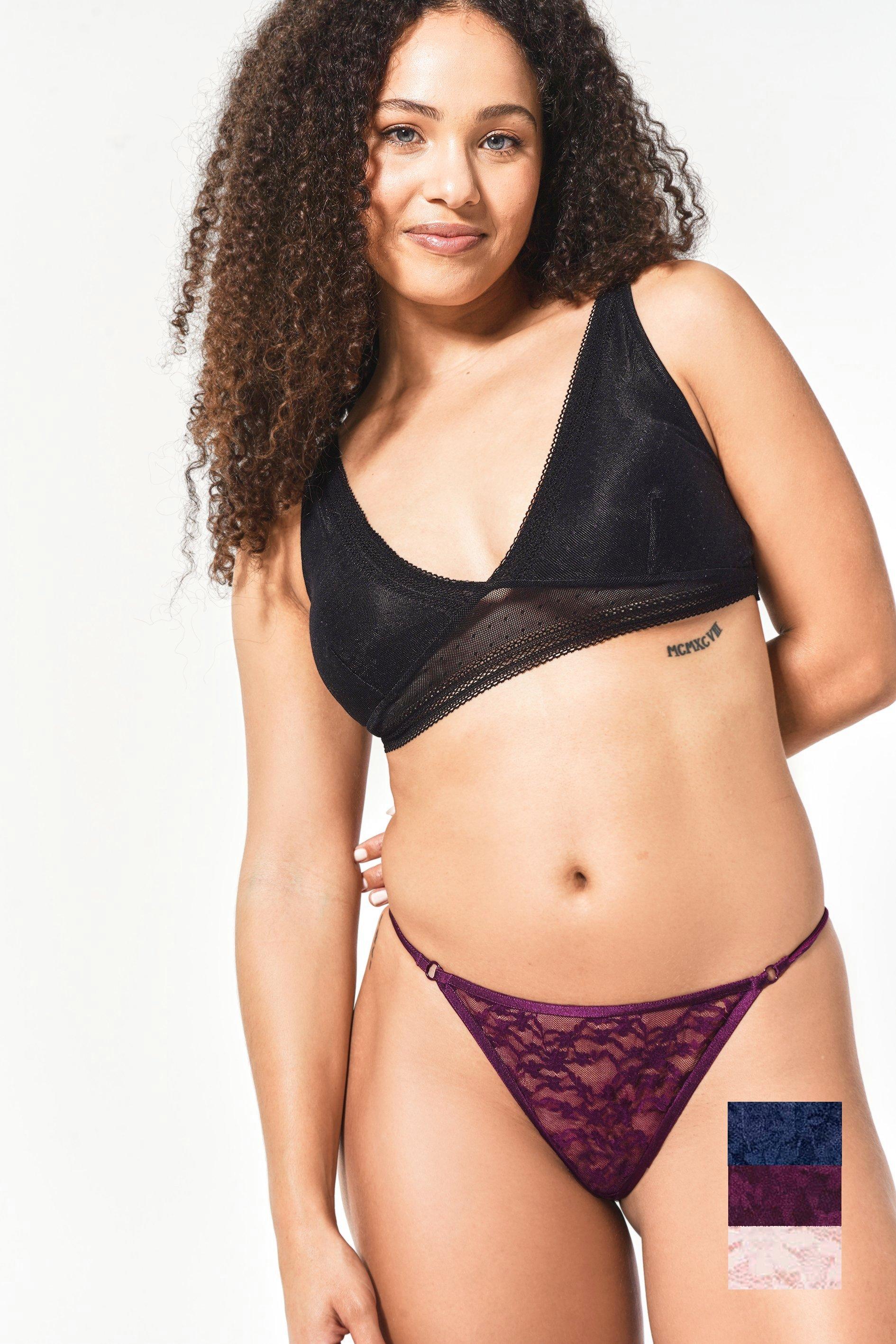 Thong 3pk 13x Multi