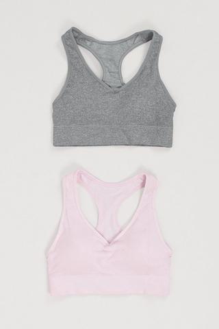 2 Pack Crop Bras