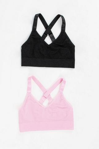 2 Pack Crop Bras