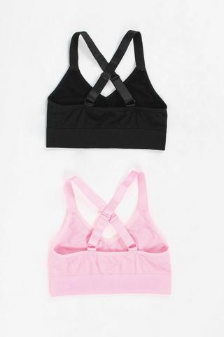 2 Pack Crop Bras