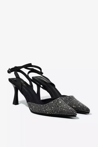 Ankle Strap Court Stiletto Heel