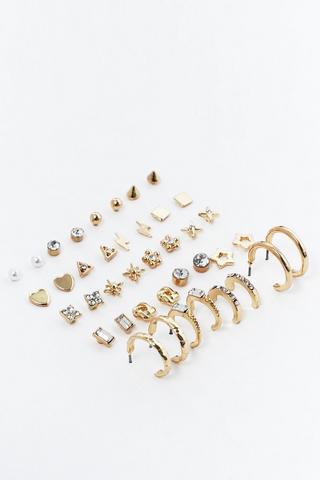 20 Pack Hoop And Stud Earrings