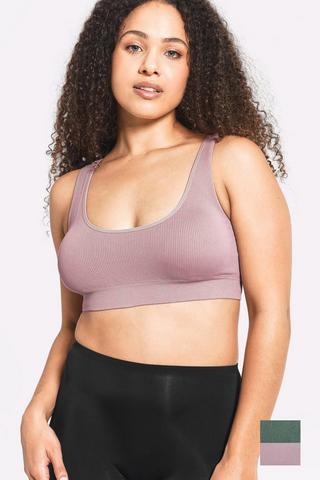 2 Pack Seamless Crop Bra