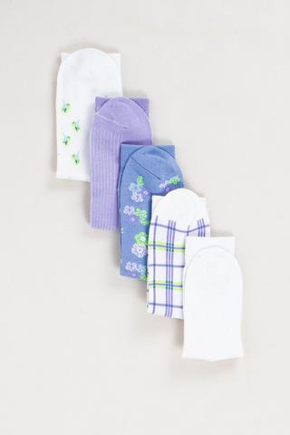5 Pack Anklet Socks