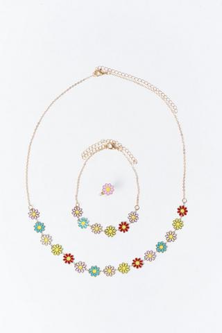 3 Pack Daisy Jewellery Set