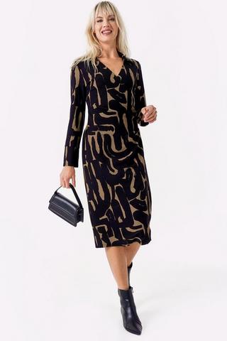 Fit And Flare Wrap Dress