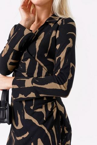 Fit And Flare Wrap Dress