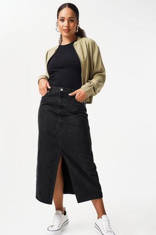 Denim Maxi Skirt