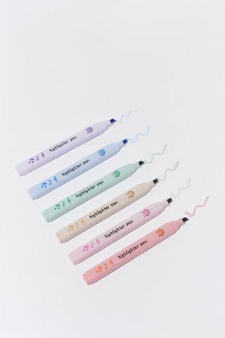 6 Pack Mini Highlighters