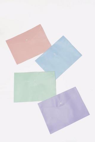 4 Pack Plastic Envelopes 