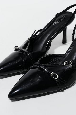 Ankle Strap Court Heel