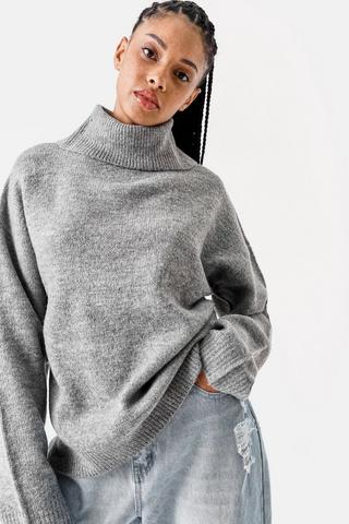 Funnel Neck Knit