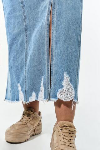 Denim Maxi Skirt