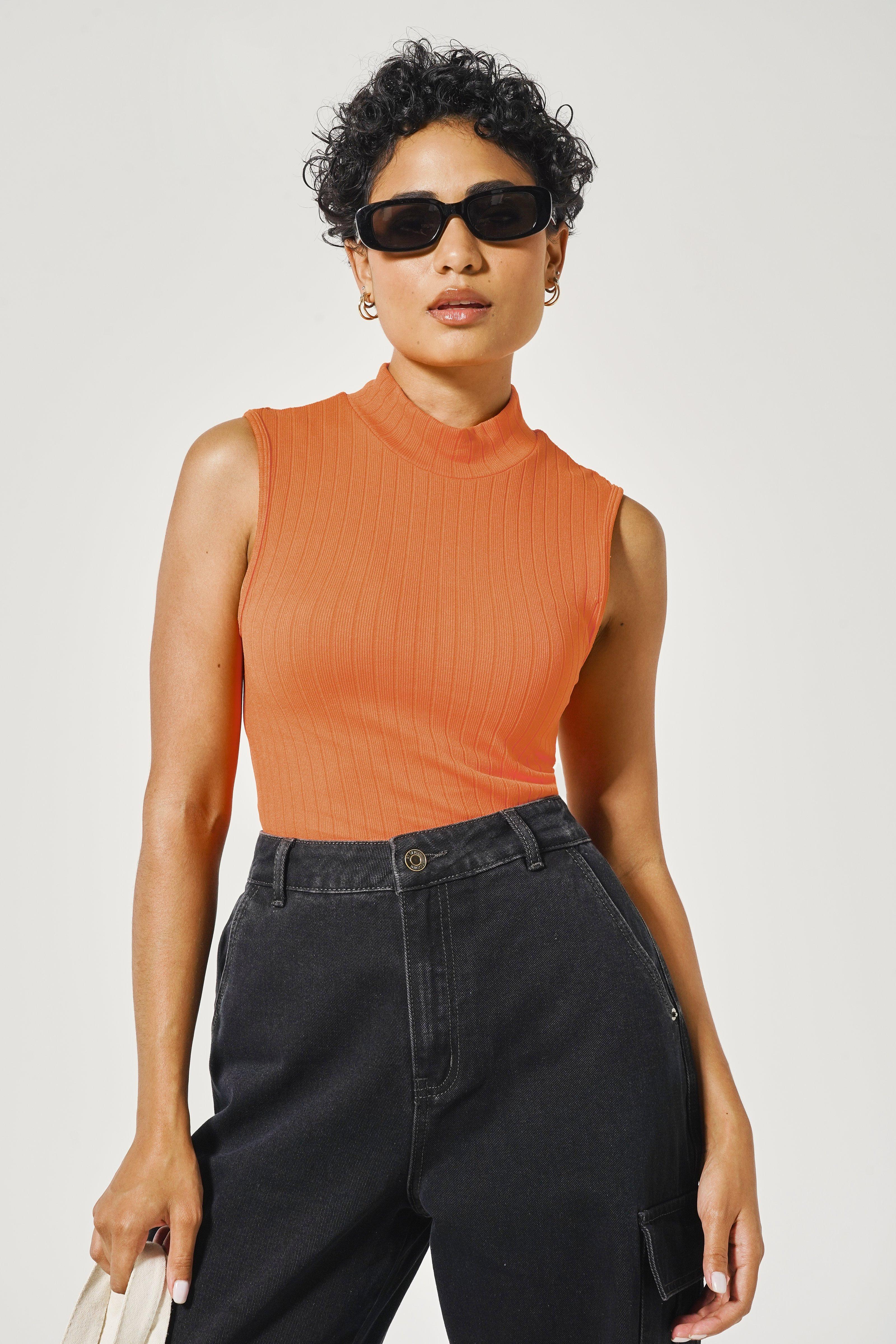 Backless Turtle Neck Sweater Top main image 1