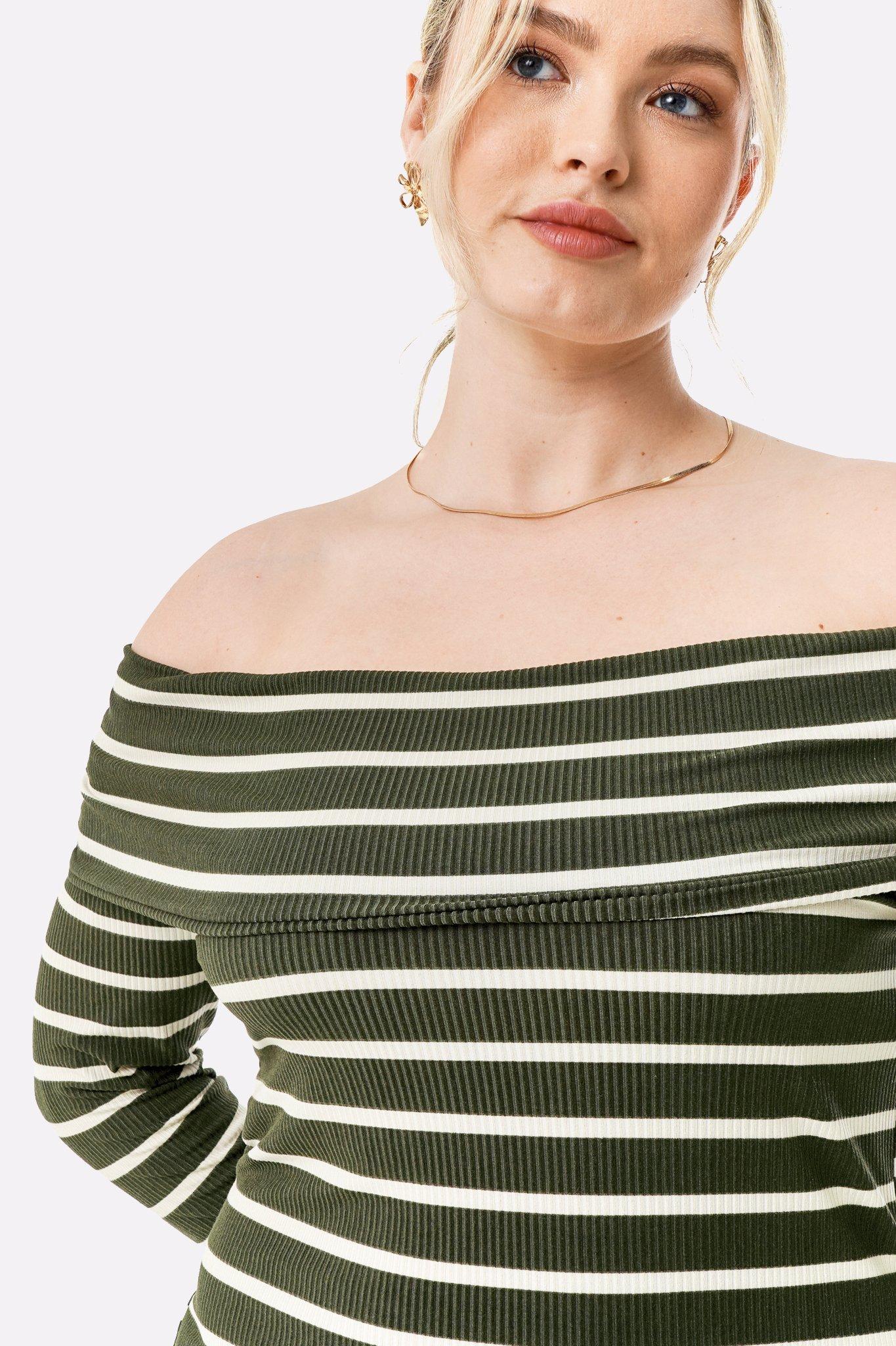 Jamaica Stripe Knit Bodycon Dress