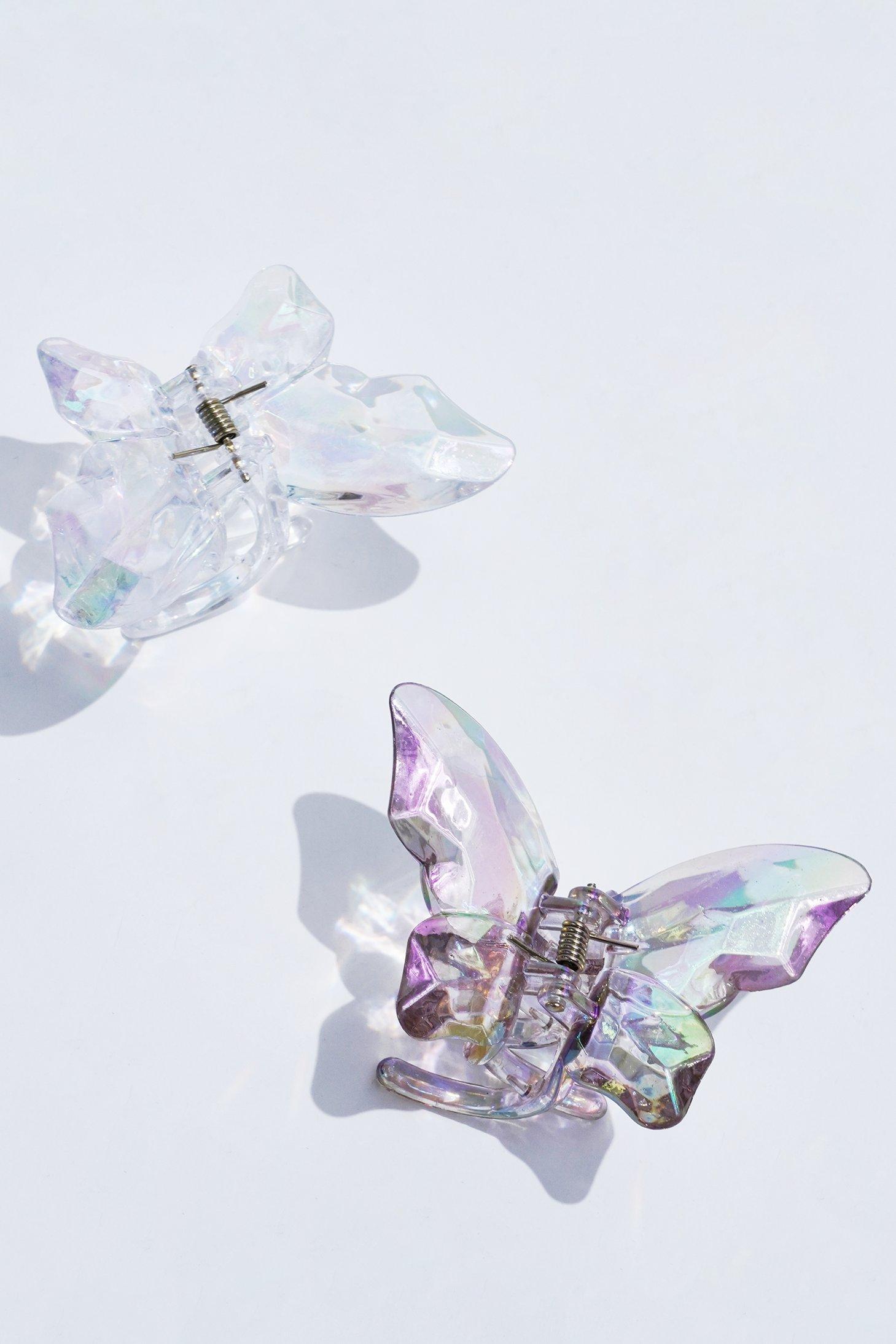 2 Pack Butterfly Hair Clips