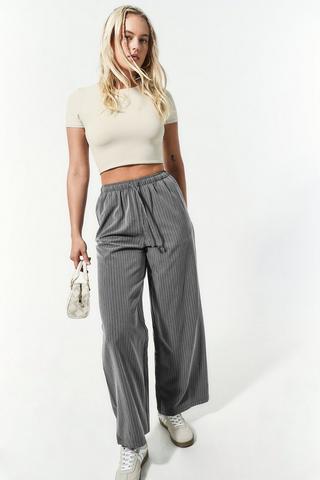 Stripe Wide Leg Pants