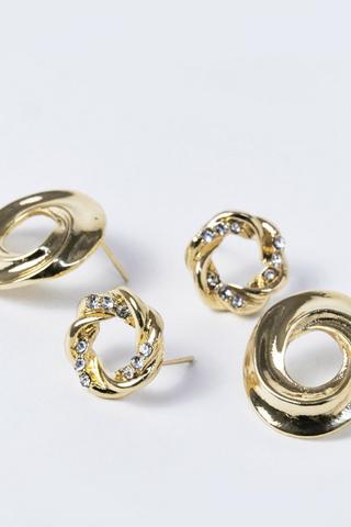 2 Pack Stud Earrings
