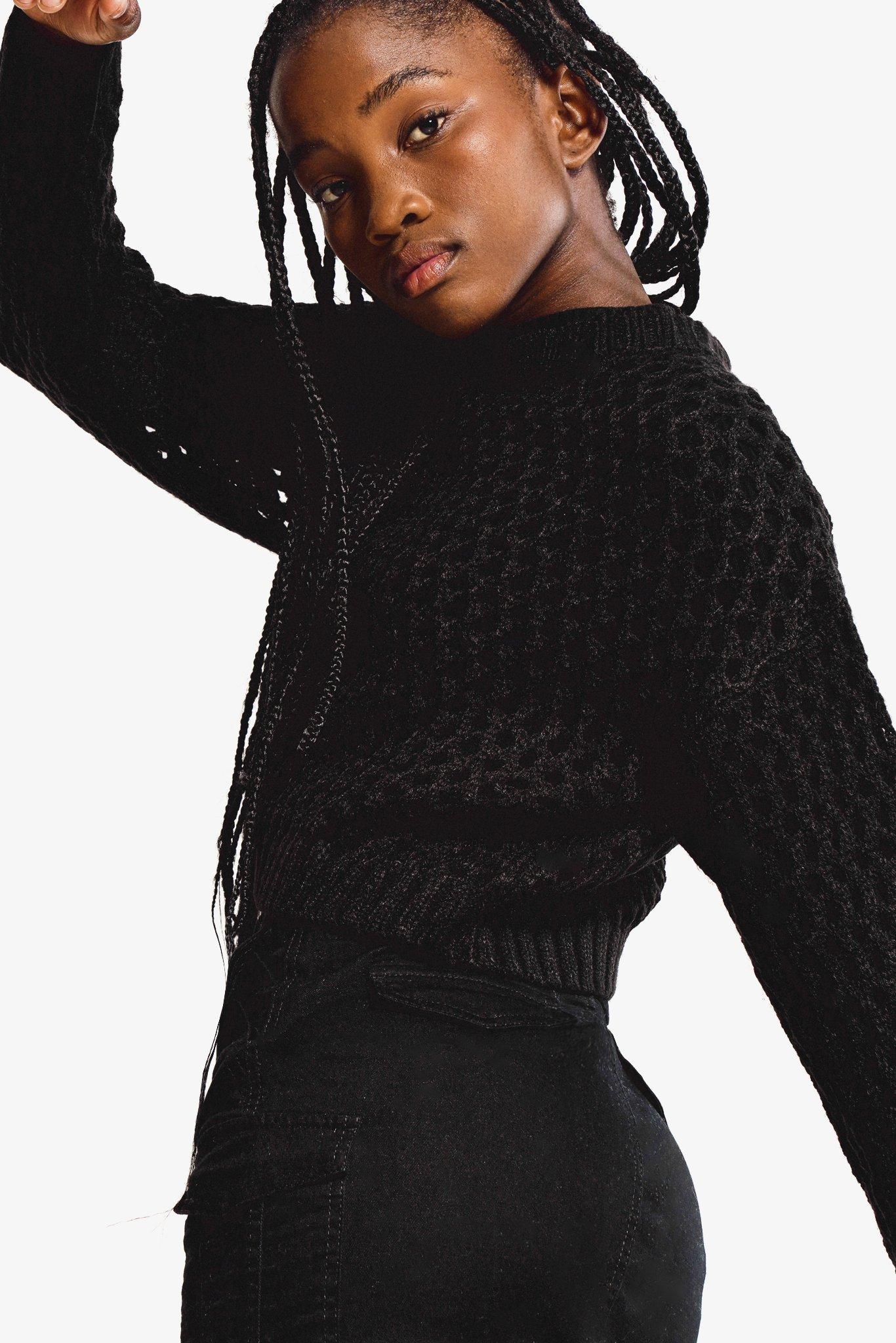 Women's Knit Crew-Neck Sweater