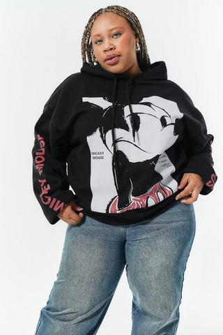 Mickey Mouse Oversized Active Hoodie