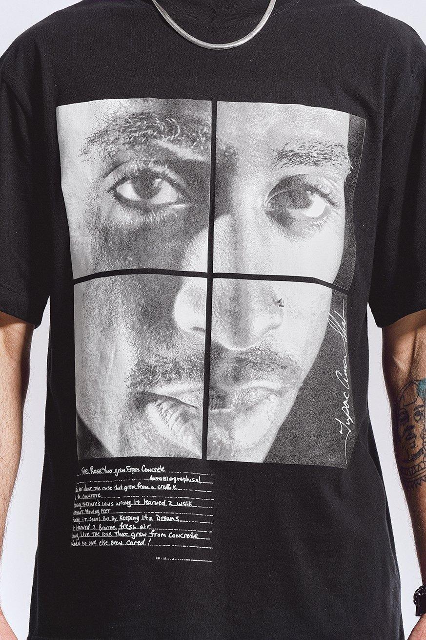 Tupac - Icon Heren Tshirt - Zwart | Attitude Holland